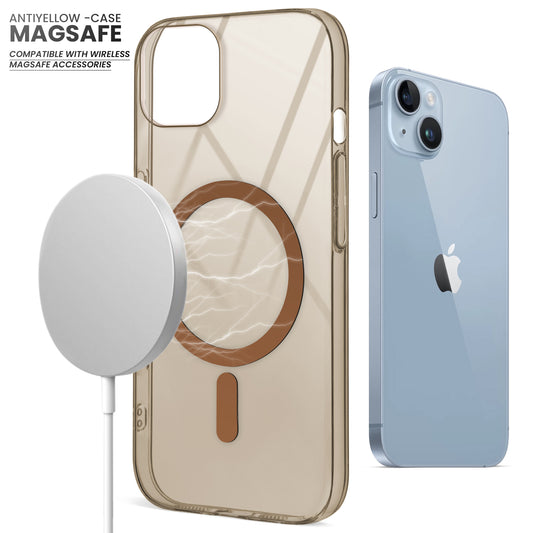 Crystal Clear Hard Back Anti-Yellowing with MagSafe Compatibility Phone Case For Apple iPhone 14
