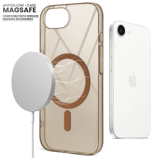 Crystal Clear Hard Back Anti-Yellowing with MagSafe Compatibility Phone Case For Apple iPhone 16e