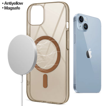 Colored Transparent Anti-Yellowing Magsafe Case For Apple iphone 13