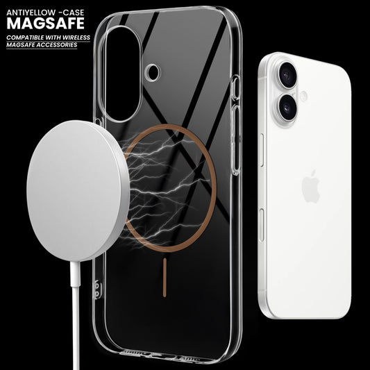 Crystal Clear Anti-Yellowing Magsafe Case For Apple iPhone 16 Plus