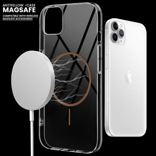 Crystal Clear Transparent Hard Back Anti-Yellowing with MagSafe Compatibility Phone Case For Apple iPhone 11 Pro