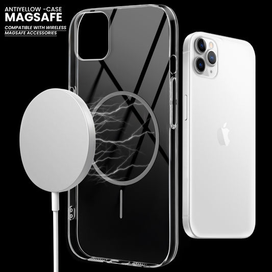 Crystal Clear Transparent Hard Back Anti-Yellowing with MagSafe Compatibility Phone Case For Apple iPhone 11 Pro