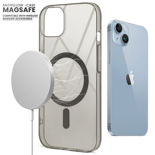 Crystal Clear Hard Back Anti-Yellowing with MagSafe Compatibility Phone Case For Apple iPhone 14