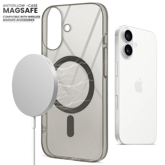 Crystal Clear Hard Back Anti-Yellowing with MagSafe Compatibility Phone Case For Apple iPhone 16