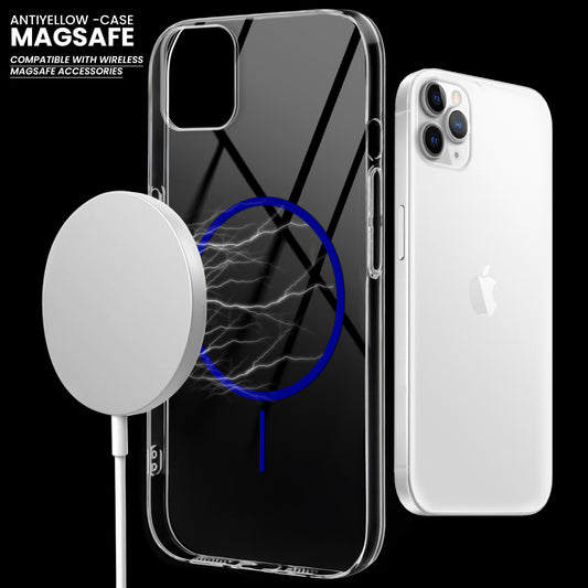 Crystal Clear Transparent Hard Back Anti-Yellowing with MagSafe Compatibility Phone Case For Apple iPhone 11 Pro
