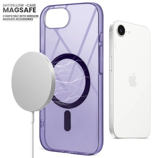 Crystal Clear Hard Back Anti-Yellowing with MagSafe Compatibility Phone Case For Apple iPhone 16e