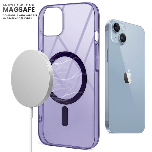 Crystal Clear Hard Back Anti-Yellowing with MagSafe Compatibility Phone Case For Apple iPhone 14