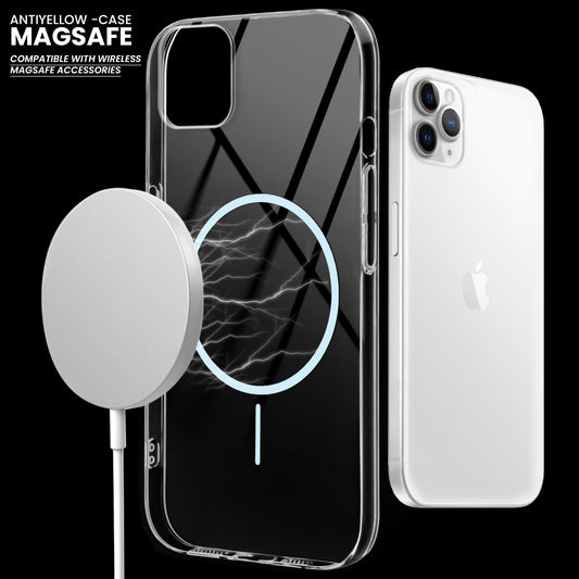 Crystal Clear Transparent Hard Back Anti-Yellowing with MagSafe Compatibility Phone Case For Apple iPhone 11 Pro