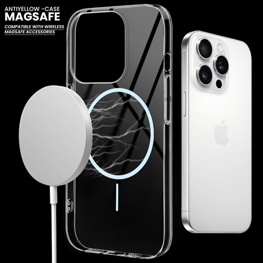 Crystal Clear Anti-Yellowing Magsafe Case For Apple iphone 14 Pro Max