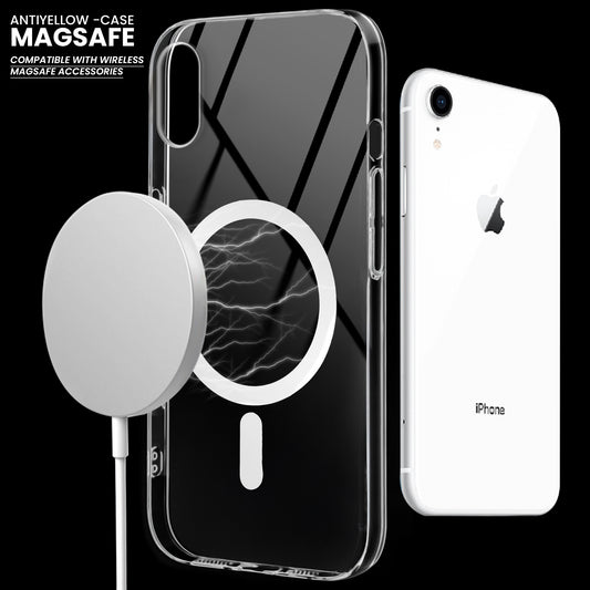 Crystal Clear Hard Back Anti-Yellowing with MagSafe Compatibility Phone Case For Apple iPhone XR