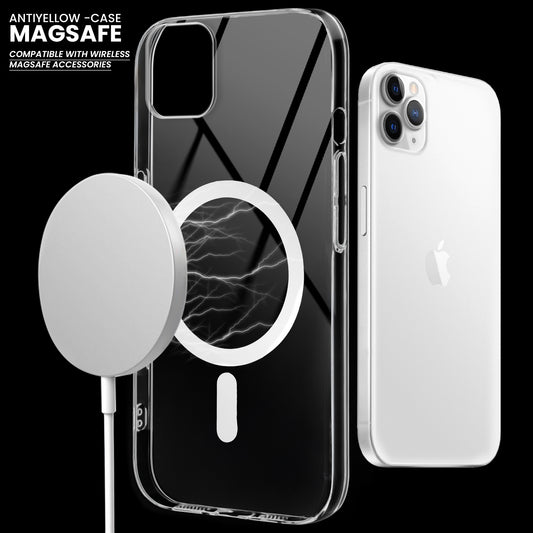 Crystal Clear Hard Back Anti-Yellowing with MagSafe Compatibility Phone Case For Apple iPhone 11 Pro