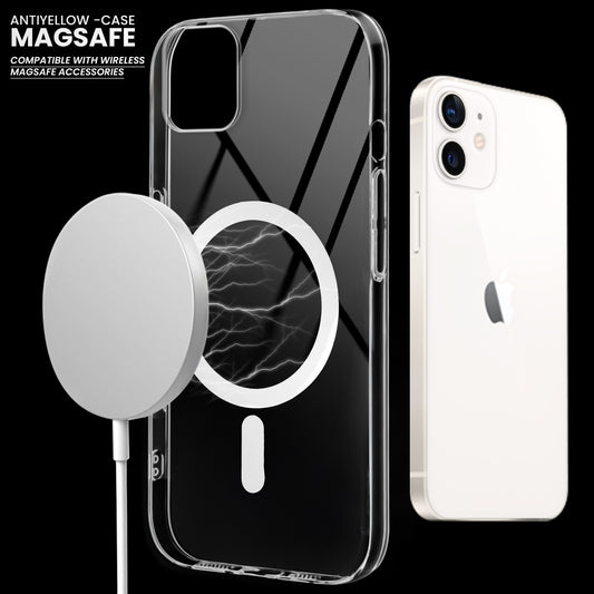 Colored Transparent Anti-Yellowing Magsafe Case For Apple iPhone 12