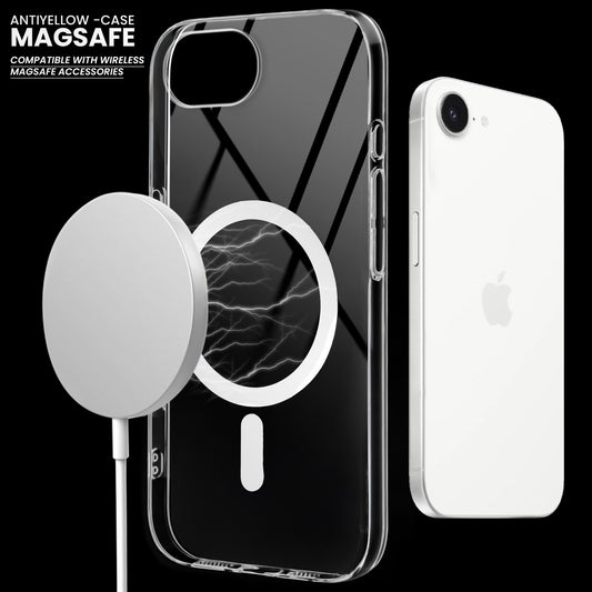 Crystal Clear Hard Back Anti-Yellowing with MagSafe Compatibility Phone Case For Apple iPhone 16e