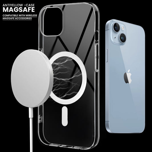 Crystal Clear Hard Back Anti-Yellowing with MagSafe Compatibility Phone Case For Apple iPhone 14