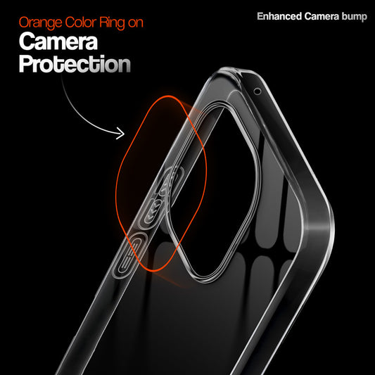 Crystal Clear Anti-Yellow Transparent Back Cover Case With Camera Ring Protection for iQOO 15 5G