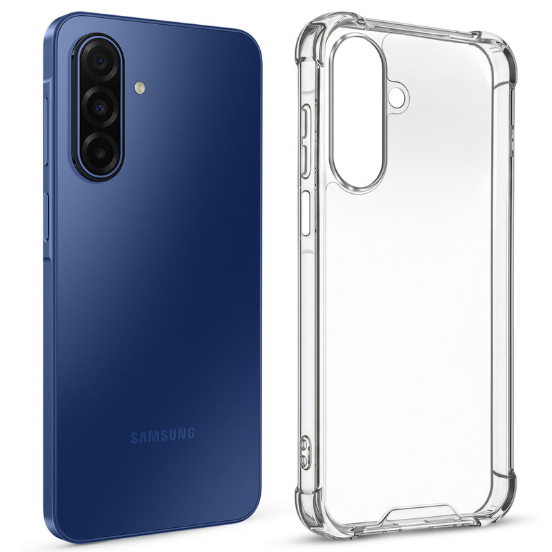 Shockproof Hybrid Transparent Phone Case For Samsung A17 5G with Hard Back and Soft Bumper for Maximum Protection