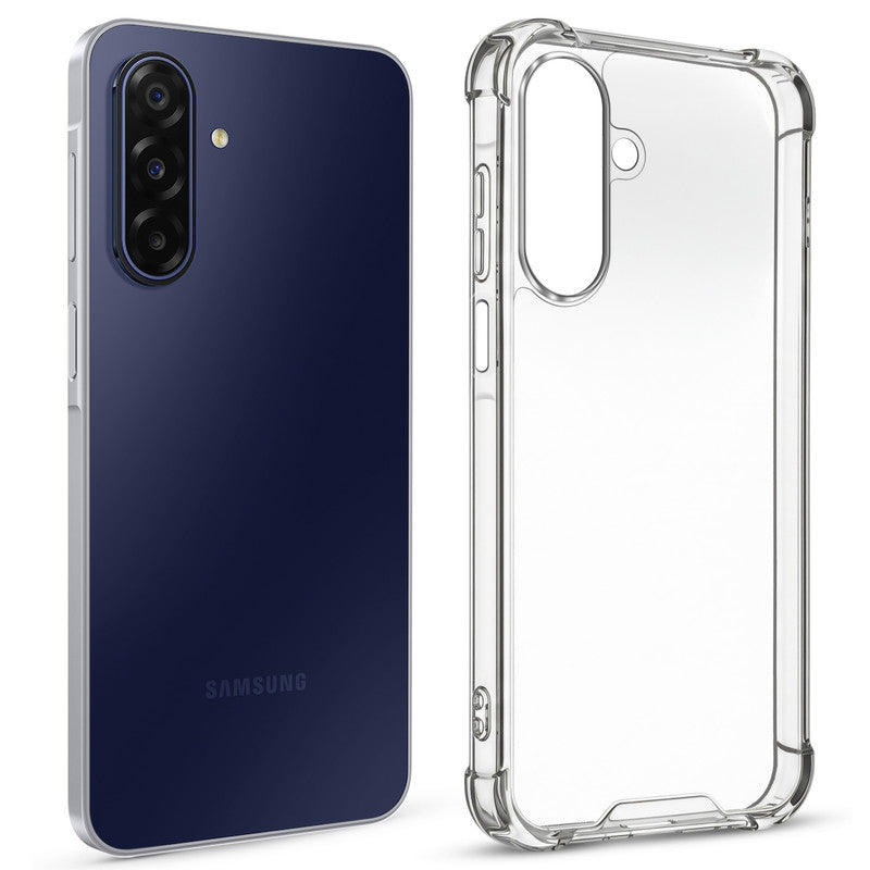 Shockproof Hybrid Transparent Phone Case For Samsung M17 5G with Hard Back and Soft Bumper for Maximum Protection