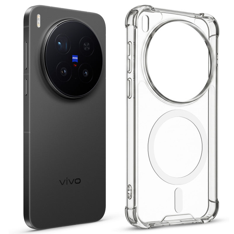 Shockproof Hybrid MagSafe Case for Vivo X300 Pro 5G with Hard Back & Soft Bumper