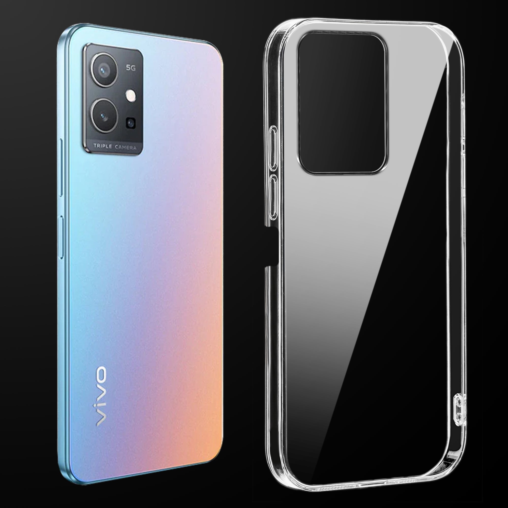 Crystal Clear Hard Back Anti-Yellowing Phone Case For iQOO Z6 5G