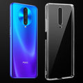 Transparent anti-yellow hard back case fitted on Poco X2 showing full back coverage and camera protection