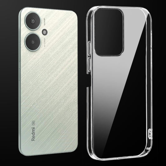 Crystal Clear Hard Anti-Yellow Transparent Back Cover Case For Redmi 13C 5G