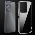 Transparent anti-yellow hard back case fitted on Vivo T2x 5G showing full back coverage and camera protection