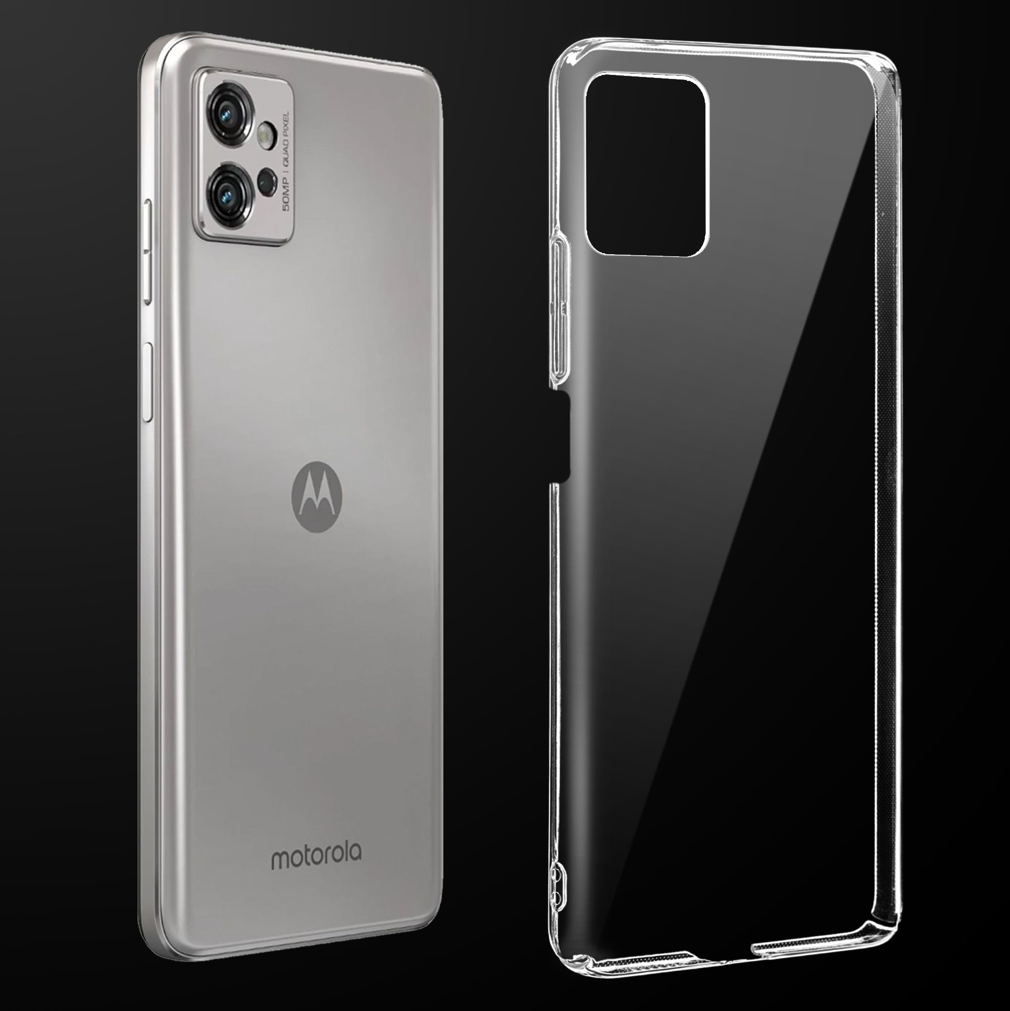 Crystal Clear Hard Back Anti-Yellowing Phone Case For Motorola Moto G32