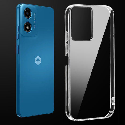 Crystal Clear Hard Back Anti-Yellowing Phone Case For Motorola G04