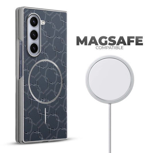 Flexible TPU Back Cover for Samsung Z Fold 5 with MagSafe Support & Unique Printed Designs