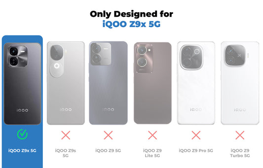 Crystal Clear Hard Back Anti-Yellowing Phone Case For iQOO Z9X