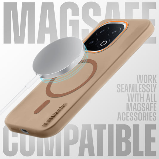 Elegant Colorful Frosted Matte Back With MagSafe Support Back Case For iQOO 13 5G