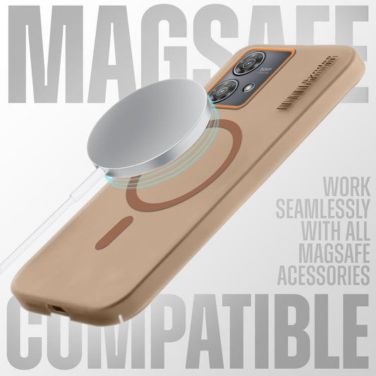 Colorful Frosted Matte MagSafe For Motorola Moto Edge 40 Neo 5G