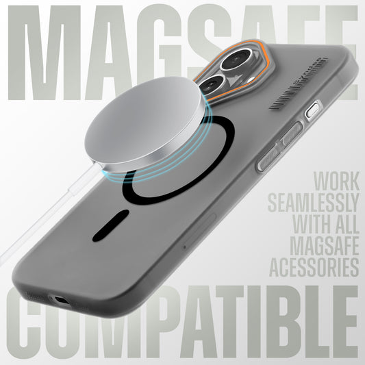 Elegant Colorful Frosted Matte Back With MagSafe Support Back Case For Apple iPhone 16