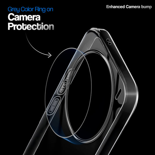Crystal Clear Anti-Yellow Transparent Back Cover Case With Camera Ring Protection for Vivo X200 5G