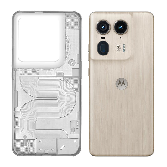 Soft Transparent Slim Fit Frosted Matte Silicone TPU Back Cover for Motorola Moto Edge 50 Ultra 5G