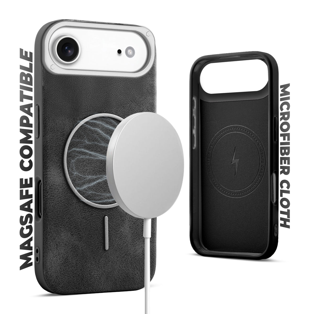 Elite PU Leather Wireless Charging Support Case for Apple iPhone 17 Air