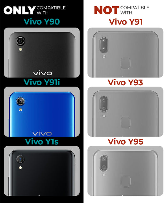 Premium Acrylic Transparent Back Cover for Vivo Y91