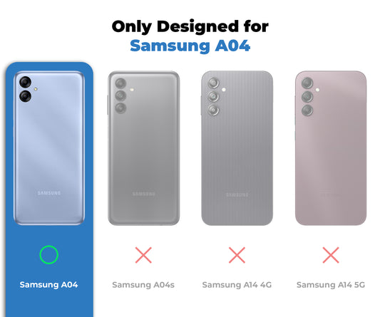 Premium Acrylic Transparent Back Cover for Samsung A04