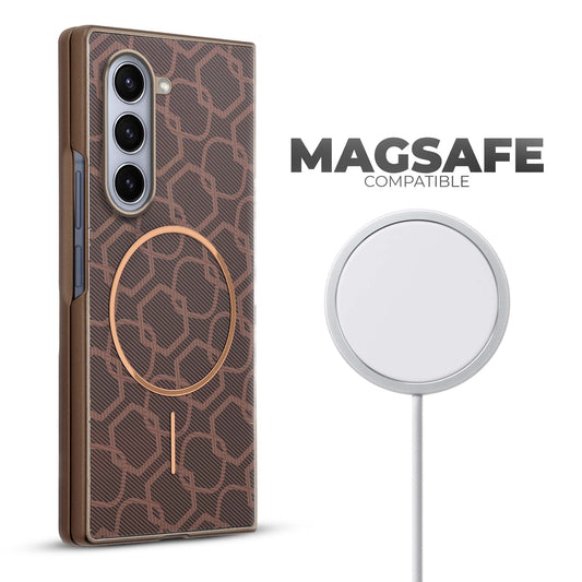 Flexible TPU Back Cover for Samsung Z Fold 5 with MagSafe Support & Unique Printed Designs