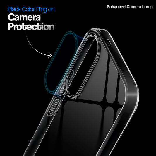 Crystal Clear Anti-Yellow Transparent Back Cover Case With Camera Ring Protection for Samsung S25 Edge 5G