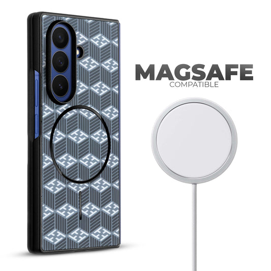 Flexible TPU Back Cover for Samsung Z Fold 7 with MagSafe Support & Unique Printed Designs