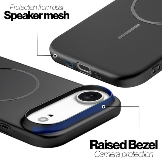 Slim Hard Shell Back Case for Apple iPhone 17 Air , Shiny Finish with Built in MagSafe Support