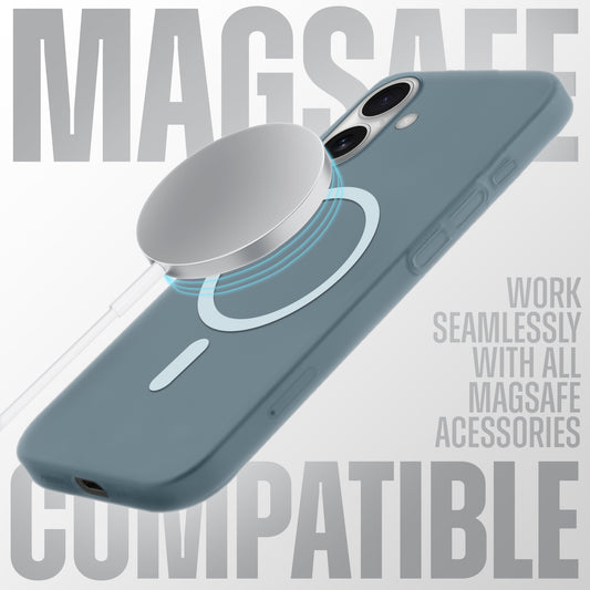 Sleek Frosted Matte Hard Case with MagSafe Support For Apple iPhone 16