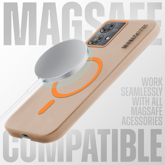 Colorful Frosted Matte MagSafe For Motorola Moto Edge 40 Neo 5G