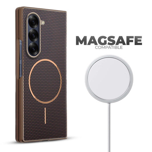 Flexible TPU Back Cover for Samsung Z Fold 6 with MagSafe Support & Unique Printed Designs