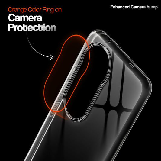 Crystal Clear Anti-Yellow Transparent Back Cover Case With Camera Ring Protection for Vivo T4 Ultra 5G