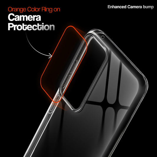Crystal Clear Anti-Yellow Transparent Back Cover Case With Camera Ring Protection for Vivo V30 Pro 5G