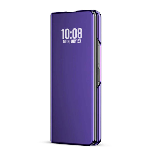 Sleek Flip Case for Samsung Z Fold 6 , Touch Mirror Cover with Auto Wake/Sleep (Not S View Compatible)