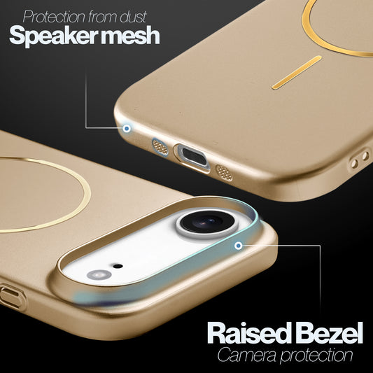 Slim Hard Shell Back Case for Apple iPhone 17 Air , Shiny Finish with Built in MagSafe Support