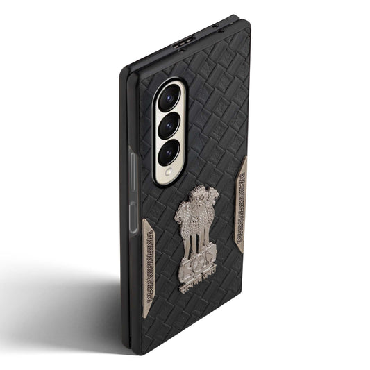 Designer Back Case Inspired by Satyamev Jayate, Textured Surface & Soft Inner Fabric for Samsung Z Fold 3